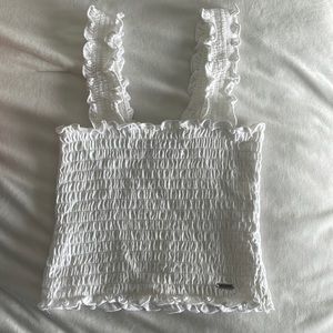 Hollister White Crop Top